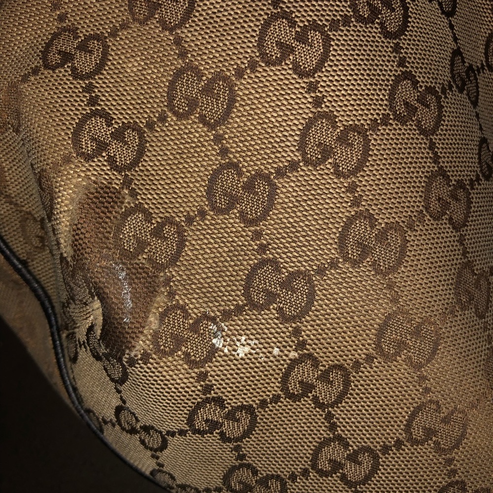 Gucci Web Hobo GG Canvas Large Bag - Picture 9 of 13